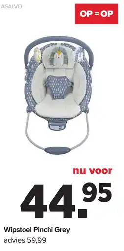 Baby-Dump Asalvo Wipstoel Pinchi Grey aanbieding