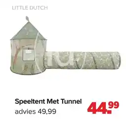 Baby-Dump Little dutch Speeltent Met Tunnel aanbieding
