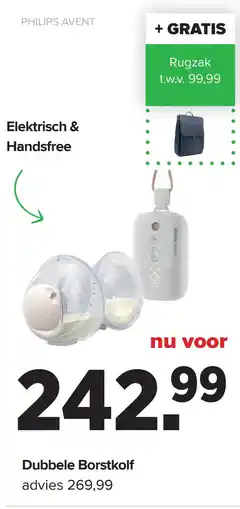 Baby-Dump Dubbele Borstkolf aanbieding