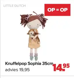 Baby-Dump Knuffelpop Sophia 35cm aanbieding