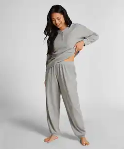 Hunkemoller Hunkemöller Joggingbroek van wafelstof Grijs aanbieding