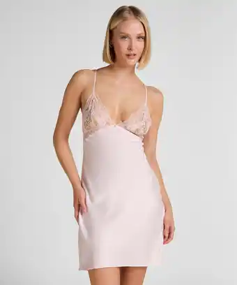 Hunkemoller Hunkemöller Slipdress Miri Roze aanbieding