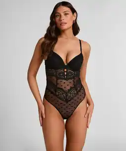 Hunkemoller Hunkemöller Body Valora Zwart aanbieding