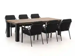 Kees Smit Tierra Outdoor Liv/ROUGH-X 240cm dining tuinset 7-delig stapelbaar aanbieding