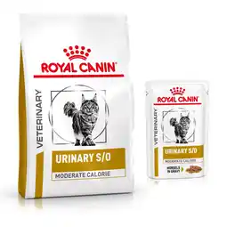Zooplus 3,5kg + 12x85g natvoer Urinary S/O Moderate Calorie Royal Canin Veterinary Kattenvoer aanbieding