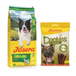 Zooplus 12,5 kg Josera droogvoer voor honden + 180 g Josera Denties gratis! - Volwassen Lam & Rijst aanbieding