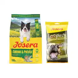 Zooplus 3 kg Josera droogvoer voor honden + Josera hondensnack gratis! - Adult Zalm & aardappel 3 kg aanbieding