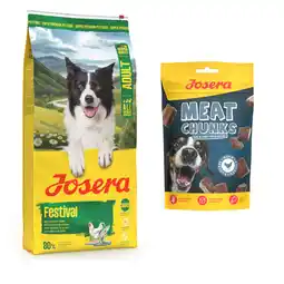 Zooplus 3 kg Josera droogvoer voor honden + Josera hondensnack gratis! - Adult Festival Zalm & Kip aanbieding
