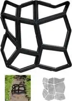 Bol.com tuinpad mal - 9 vakken - voor tuintegels - cement - 4 x 42 x 42 cm - kunststof - zwart aanbieding