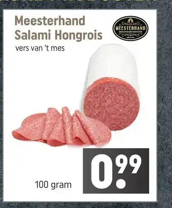 Dagwinkel Meesterhand Salami Hongrois 100 gram aanbieding