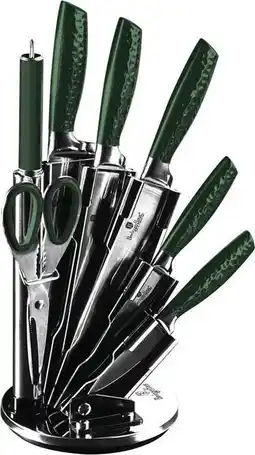 Bol.com Berlinger Haus 2463 - 8 delige messenset - met houder - Emerald Collection aanbieding
