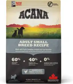 Intratuin Acana hondenvoer brokken Heritage adult klein gevogelte 2 kg aanbieding