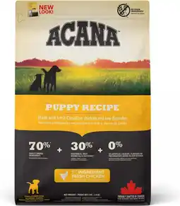 Intratuin Acana hondenbrokken Heritage pup / junior gevogelte 2 kg aanbieding