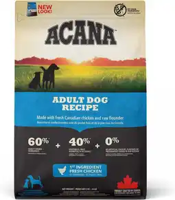 Intratuin Acana hondenbrokken Heritage adult gevogelte 2 kg aanbieding