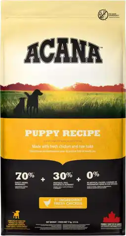Intratuin Acana hondenvoer Heritage puppy kip 17 kg aanbieding