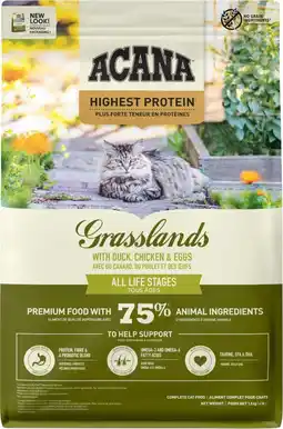 Intratuin Acana kattenvoer brokken Grasslands adult gevogelte 1,8 kg aanbieding