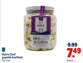 Makro Metro chef gepelde knoflook aanbieding