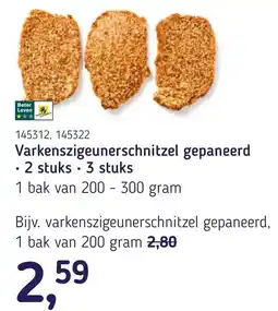Van Hoeckel Varkenszigeunerschnitzel gepaneerd aanbieding
