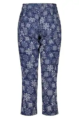 Wehkamp MS Mode straight regularwaist broek blauw aanbieding