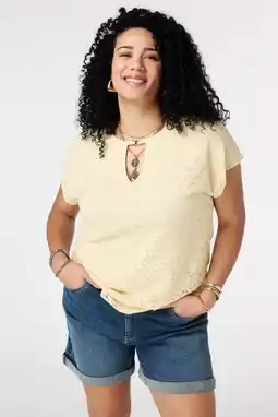 Wehkamp MS Mode top lichtgeel aanbieding