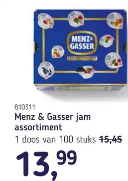 Van Hoeckel Menz & Gasser jam assortiment aanbieding