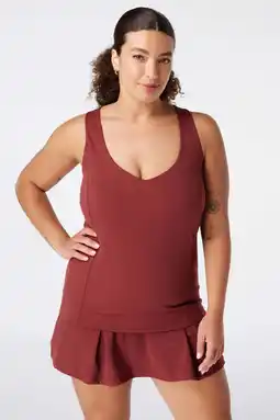 Wehkamp MS Mode sporttop Plus Size - bordeauxrood aanbieding