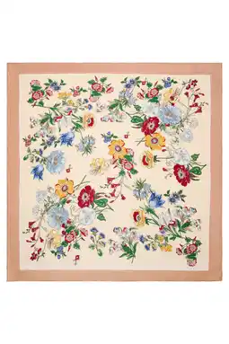 Wehkamp Mango sjaal met bloemenprint beige/multi aanbieding