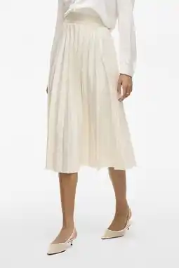 Wehkamp VILA plissé rok ecru aanbieding