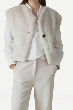 Wehkamp Another-Label teddy gilet ecru aanbieding