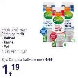 Van Hoeckel Campina melk aanbieding