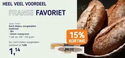Van Hoeckel Dutch Bakery voorgebakken aanbieding