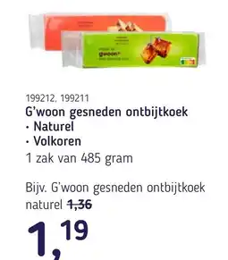 Van Hoeckel G'woon gesneden ontbijtkoek aanbieding