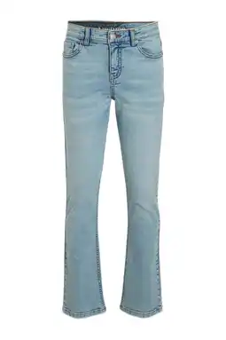 Wehkamp Anytime flared jeans bleached blauw aanbieding