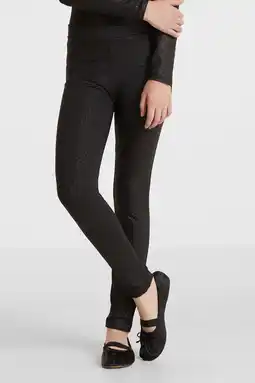 Wehkamp Anytime legging zwart/zilver aanbieding
