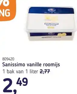 Van Hoeckel Sanissimo vanille roomijs aanbieding