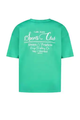 Wehkamp Cars T-shirt groen aanbieding