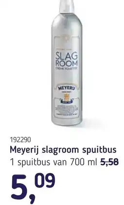Van Hoeckel Meyerij slagroom spuitbus aanbieding