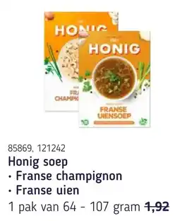 Van Hoeckel Honig soep aanbieding