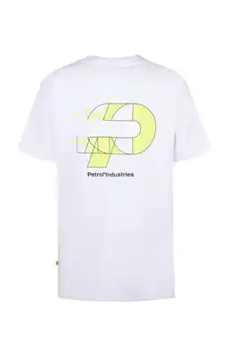 Wehkamp Petrol Industries T-shirt met backprint wit aanbieding