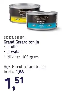 Van Hoeckel Grand Gérard tonijn aanbieding
