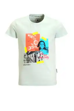 Wehkamp Me & My Monkey T-shirt met printopdruk lichtblauw aanbieding