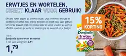 Van Hoeckel Bonduelle tuinerwten en wortel aanbieding