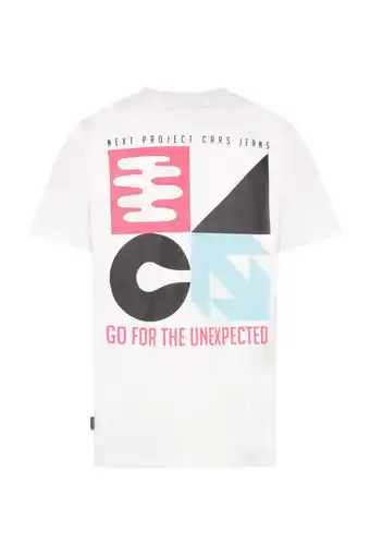 Wehkamp Cars T-shirt wit aanbieding