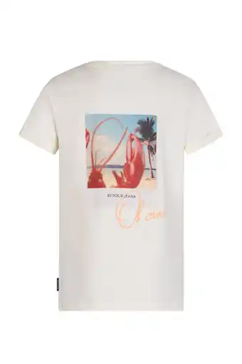 Wehkamp Retour Jeans T-shirt ecru aanbieding