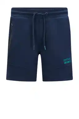 Wehkamp Retour Performance regular sweatshort donkerblauw aanbieding
