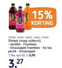 Van Hoeckel Slimpie siroop suikervrij aanbieding