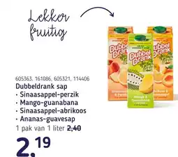 Van Hoeckel Dubbeldrank sap aanbieding