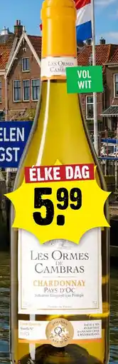 Dirck 3 Les ormes de cambras chardonnay aanbieding