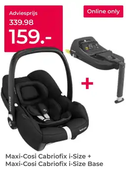 Prenatal Maxi-Cosi Cabriofix i-Size + Maxi-Cosi Cabriofix i-Size Base aanbieding