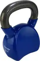 Bol.com Tunturi Kettlebell - Vinyl - 12 kg - Blauw - Incl. gratis fitness app aanbieding